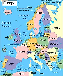 Map of Europe